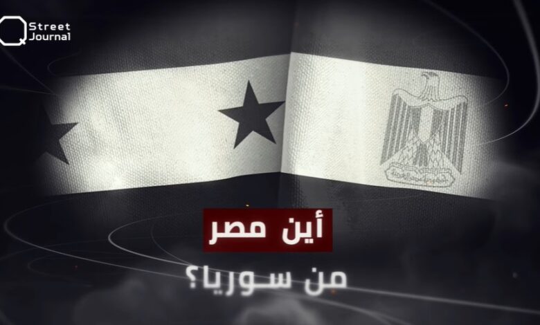 أين مصر «الصامتة» من سوريا؟