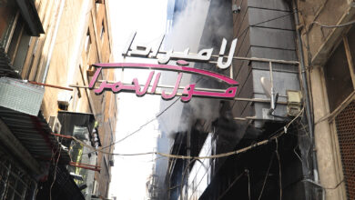 5 ضحايا في حريق ضخم وسط العاصمة دمشق