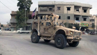 إحدى الدوريات الأمريكية في سوريا