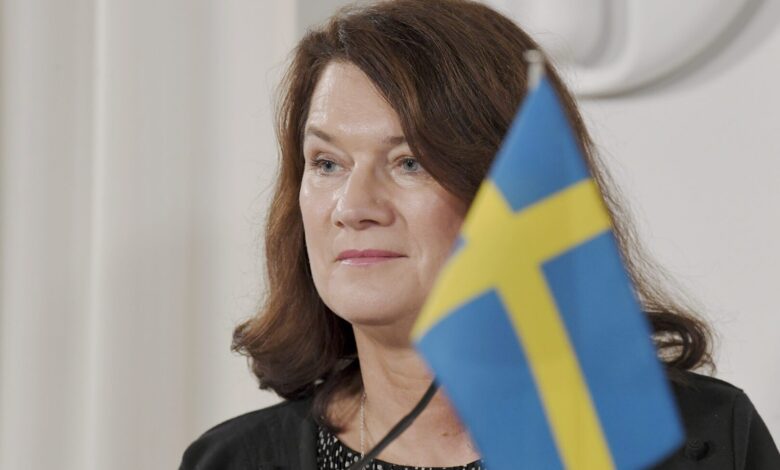 وزيرة الخارجية ​السويد​ية آن ليندي