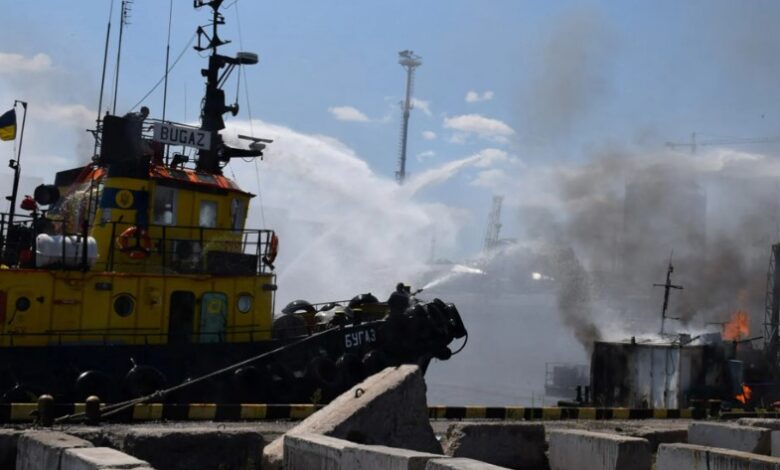 الجيش الروسي يستهدف أسلحة أمريكية في ميناء أوكراني