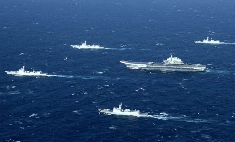 السفن الحربية الصينية تعبر «خط الوسط» لمضيق تايوان