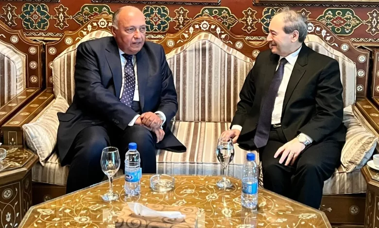 وزير الخارجية المصري في دمشق.. هل تكون تمهيداً لزيارة فيصل بن فرحان؟