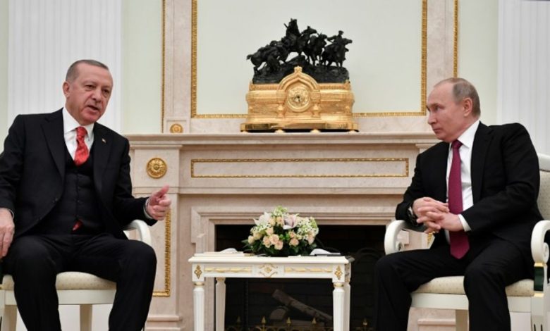 بوتين وأردوغان يبحثان الوضع سوريا