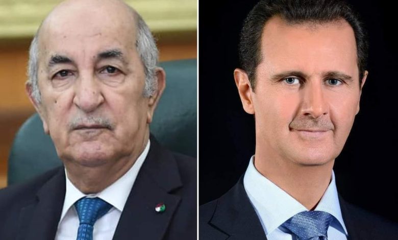 الرئيس الأسد يجري مكالمة مع الرئيس الجزائري.. ماذا جاء فيها ؟