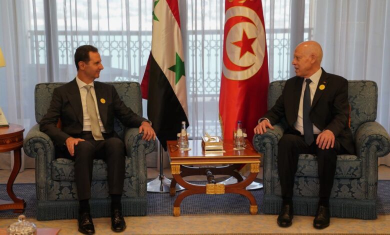 أول لقاء للرئيس الأسد في جدة