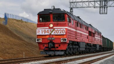 أول قطار حاويات يغادر روسيا إلى السعودية