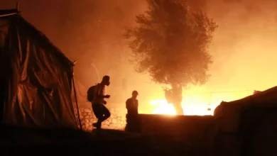 اندلاع حريق في مستودع ذخيرة وسط اليونان