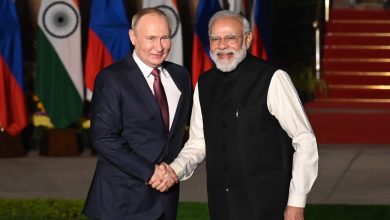 الرئيس الروسي والرئيس الهندي