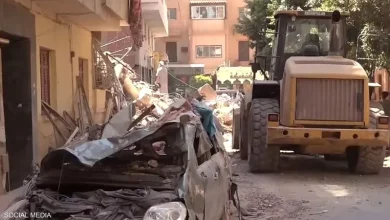 انهيار مبنى من 4 طوابق في القاهرة