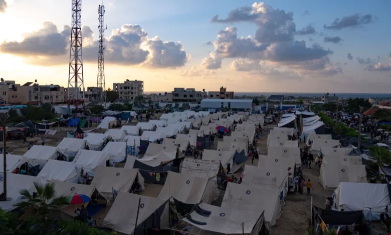 مخيم للنازحين جنوب غزة