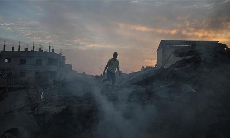 صورة من آثار قصف غزة