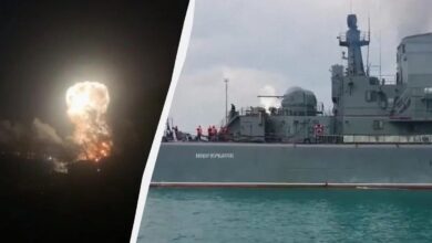 أوكرانيا تعلن تدمير سفينة الإنزال الروسية "نوفوتشركاسك" في هجوم كبير