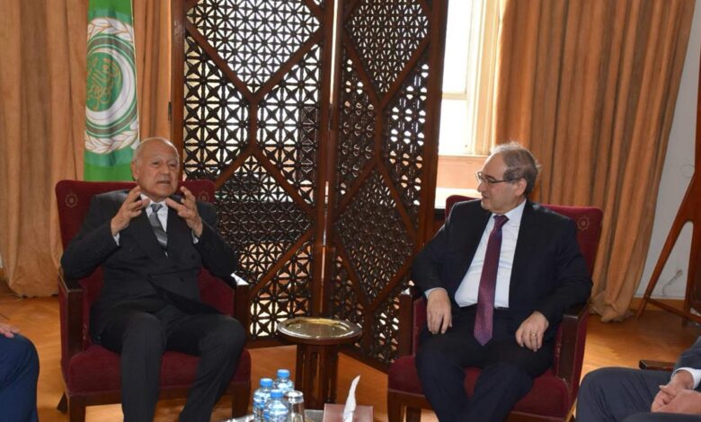 ماذا دار بين وزير الخارجية السورية وأمين عام جامعة الدول العربية؟