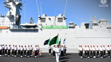 السعودية تدشن سفينة حربية جديدة