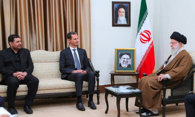 الرئيس السوري في طهران ويلتقي المرشد الإيراني
