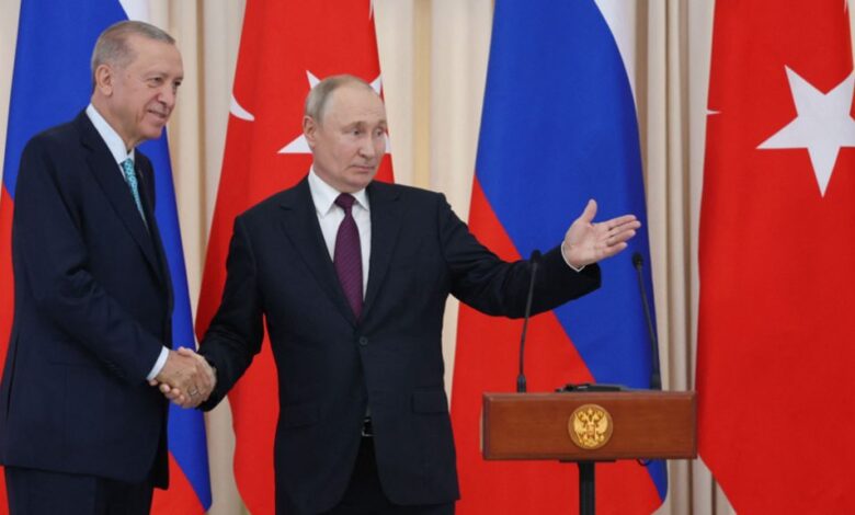 محادثات بوتين وأردوغان حول سوريا وأوكرانيا