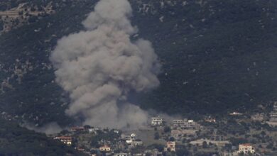 صورة أرشيفية لغارة إسرائيلية على جنوب لبنان