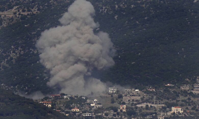 صورة أرشيفية لغارة إسرائيلية على جنوب لبنان