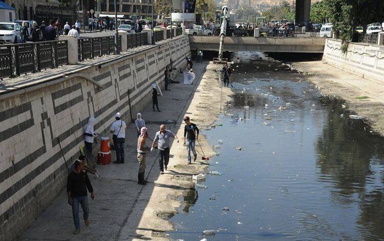 نهر بردى في دمشق( مواقع إلكترونية)